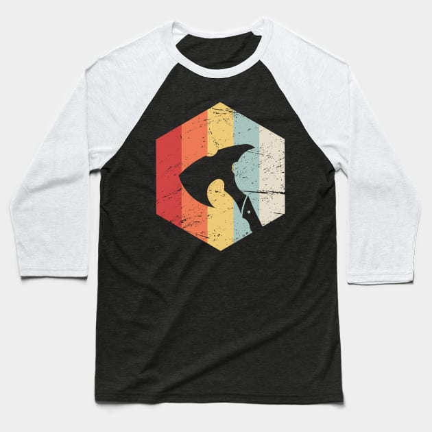 Retro Viking Axe Icon Baseball T-Shirt by MeatMan